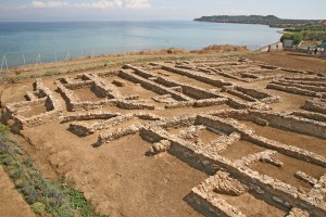 Άποψη του Προϊστορικού Οικισμού της Πρώιμης Εποχής του Χαλκού στους Πύργους Θερμής Μυτιλήνης.