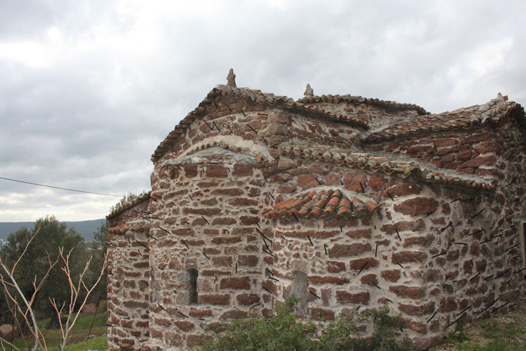 Άποψη του Βυζαντινού ναού του Αγίου Στεφάνου από Βορειοανατολικά.